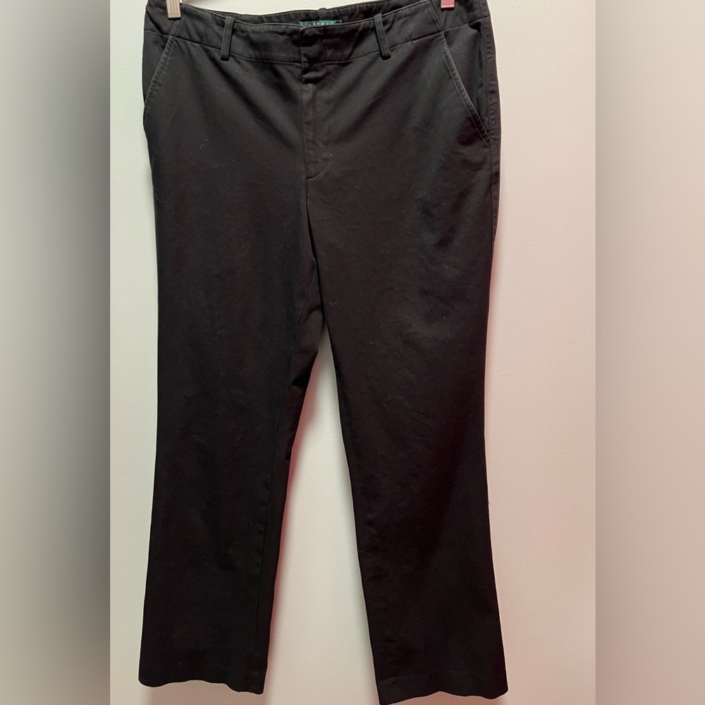 Lauren Ralph Lauren Black Chino Pants Size 12